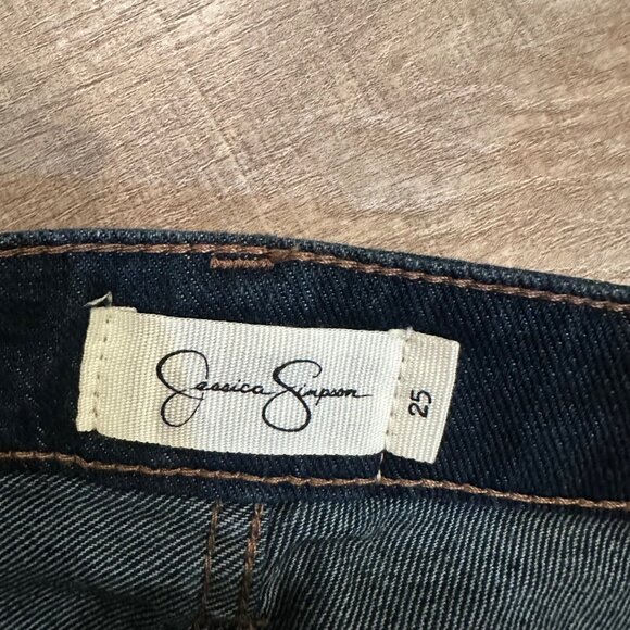 JESSICA SIMPSON WIDE LEG TROUSER JEANS LIVED IN VINTAGE NEW SIZE 25 - Picture 10 of 12